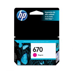 Cartucho de tinta HP 670 Magenta Original