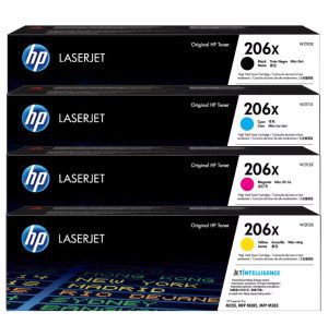 Combo cartucho de toner HP 206X Negro y 206X Colores Original
