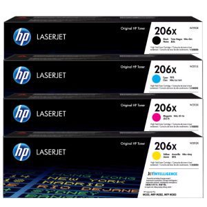 Combo cartucho de toner HP 206X Negro y 206X Colores Original