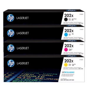 Combo cartucho de toner HP 202X Negro y 202X Colores Original