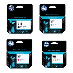 Combo cartucho de tinta HP 711 38ML Negro y 711 Colores Original