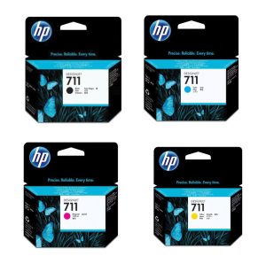 Combo cartucho de tinta HP 711 80ML Negro y 711 Colores Original