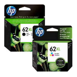 Combo cartucho de tinta HP 62XL Negro y Tricolor Original