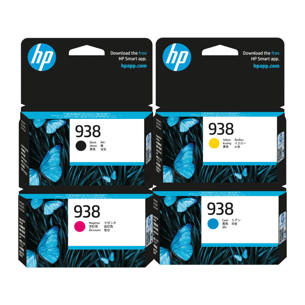 Combo de cartuchos de tinta HP 938 Negro y Colores original