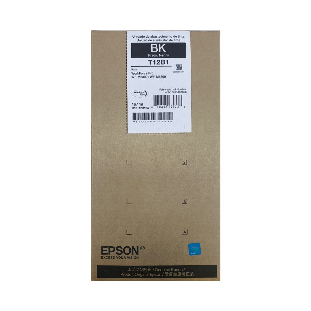 Bolsa De Tinta Epson T12B120 Negra