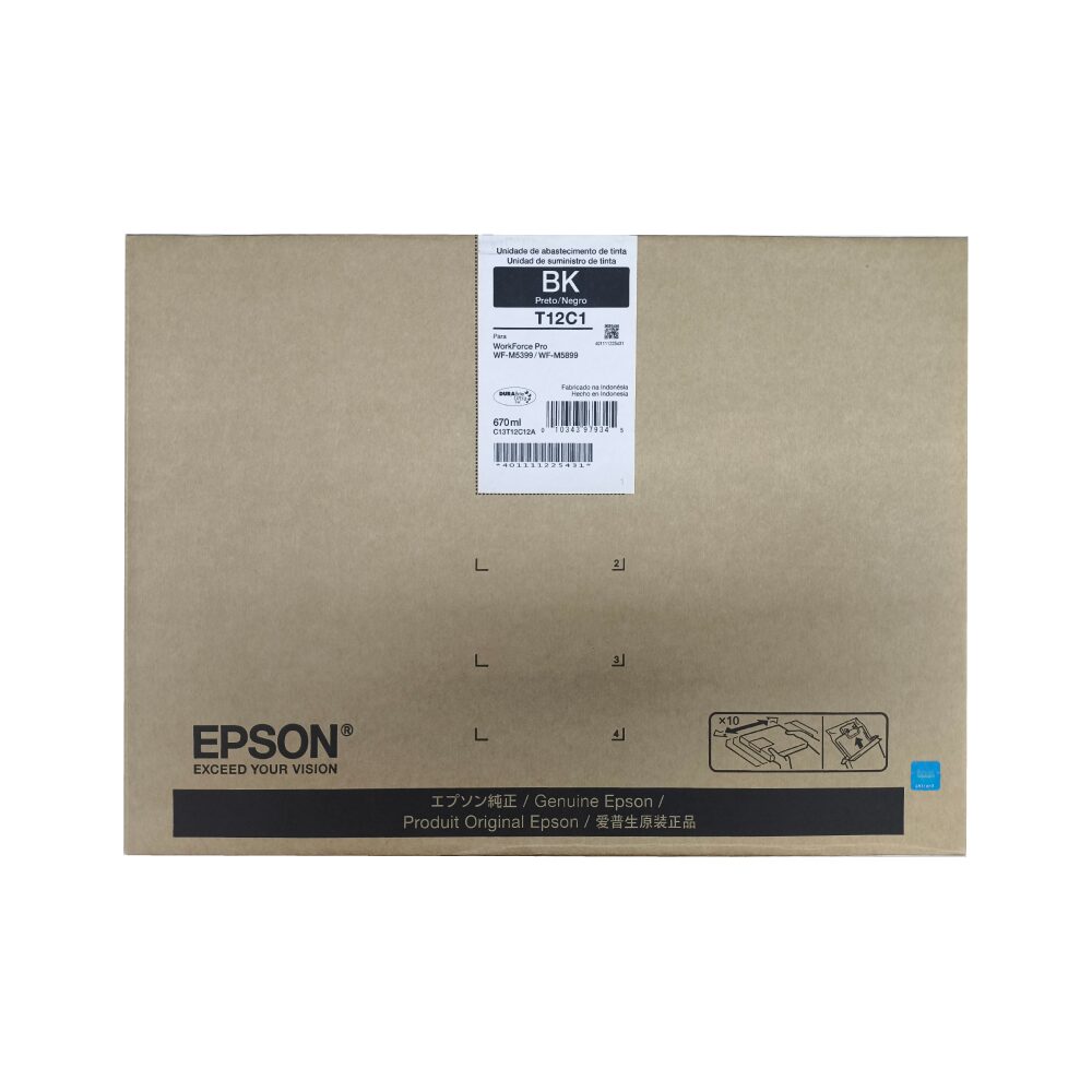 Bolsa De Tinta Epson T12C120 Negra
