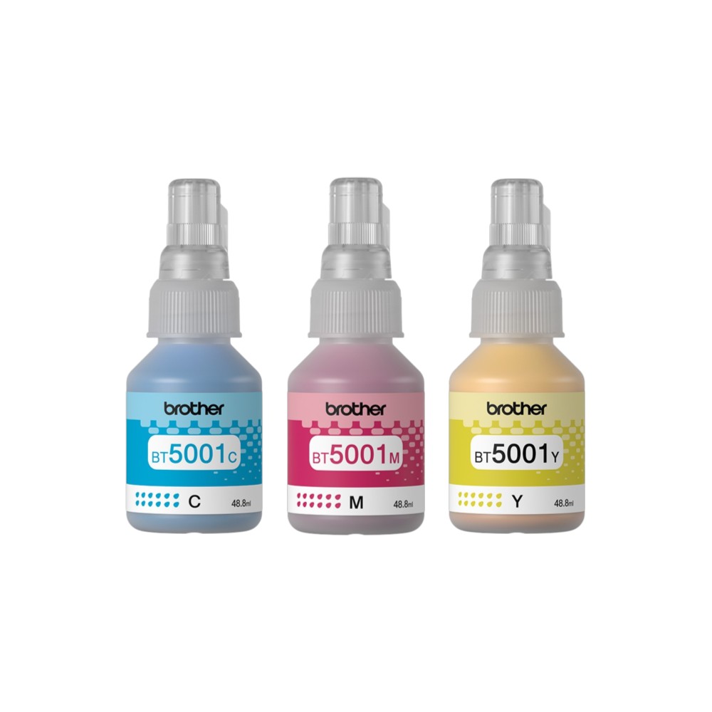 Combo Botellas De Tinta Brother 5001 Colores BT5001