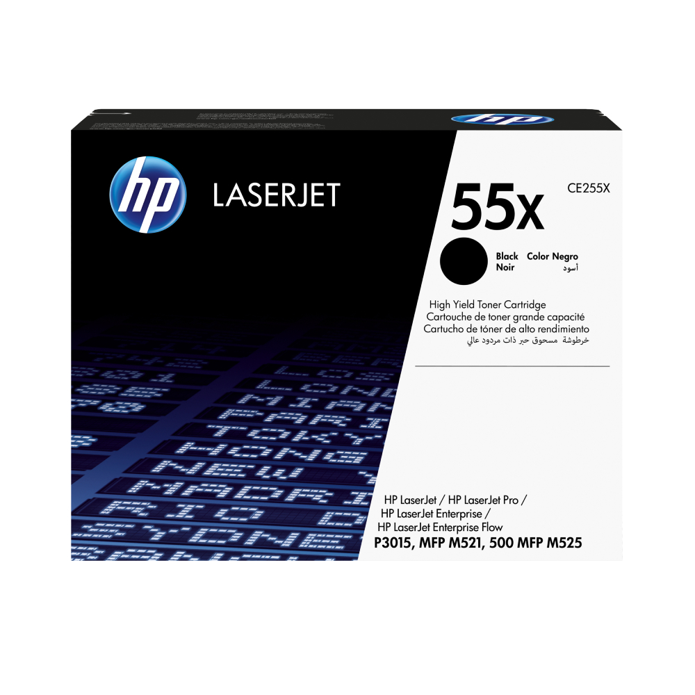 Cartucho De Toner HP 55X Negro LaserJet Original (CE255X)