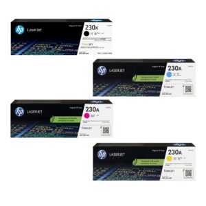 Combo de Toner HP 230X Negro y 230A colores Original