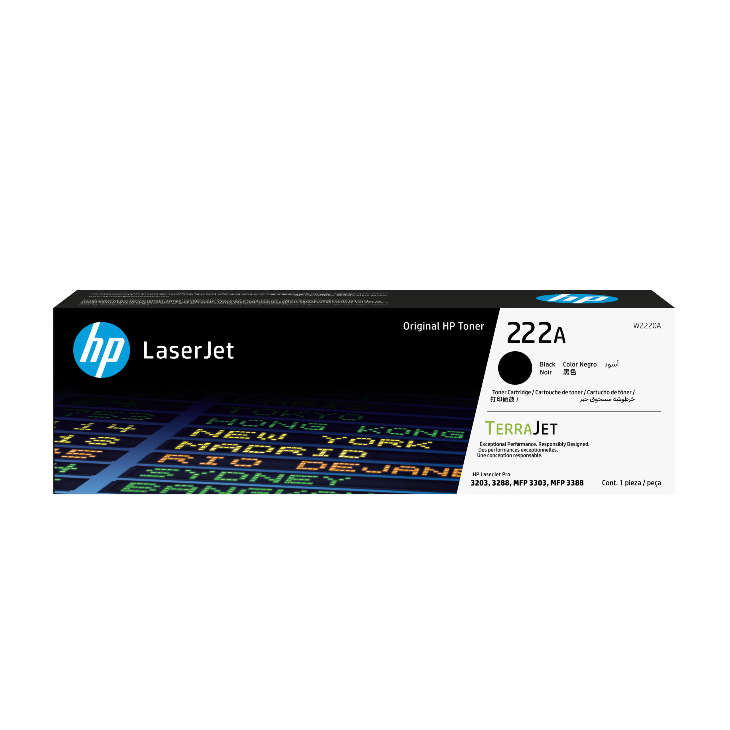 Cartucho De Toner HP 222A Negro LaserJet Original (W2220A)