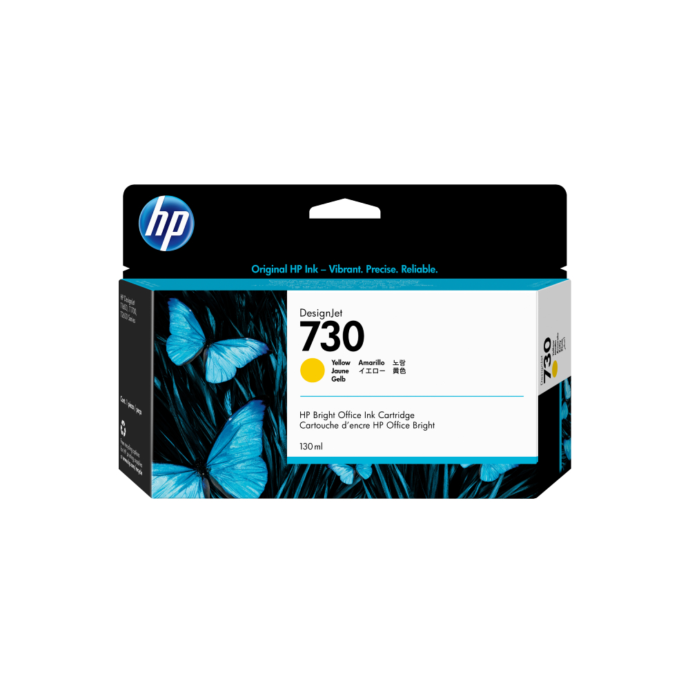 Cartucho De Tinta HP P2V70A # 730 Amarillo 130ML Original