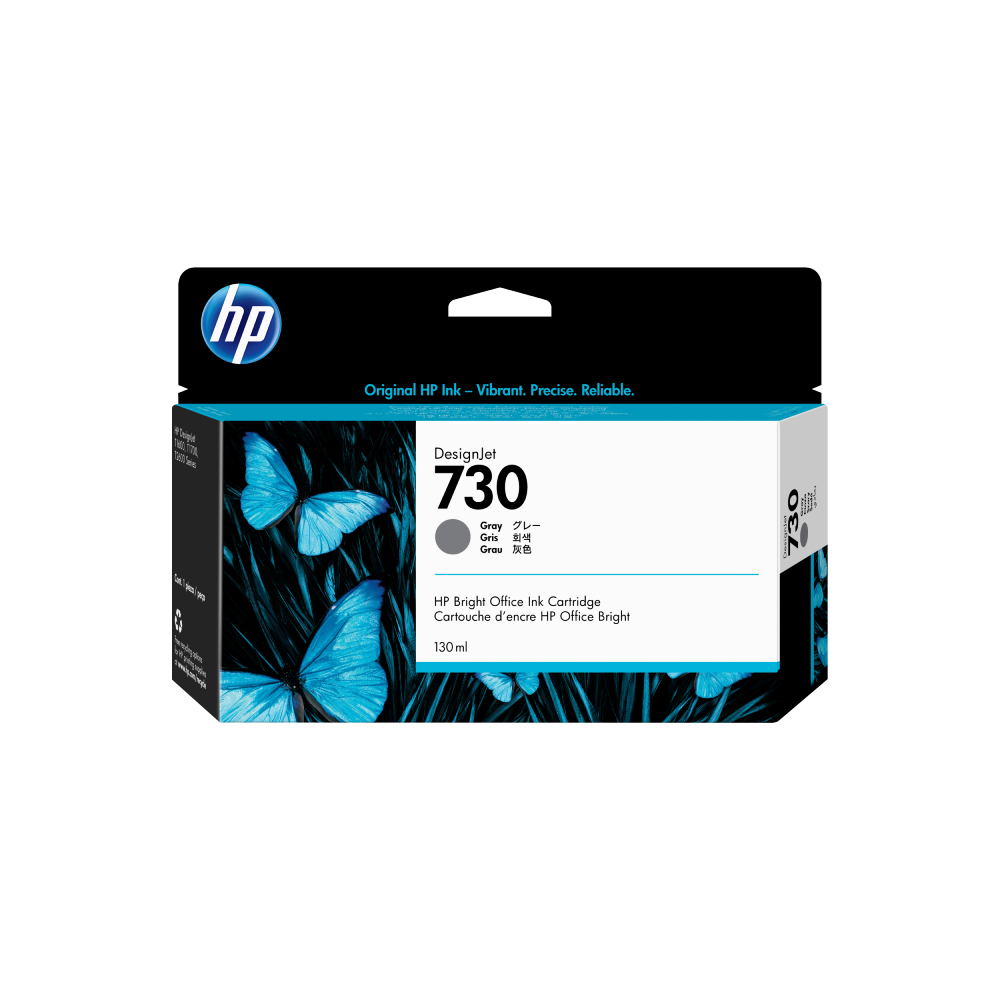 Cartucho De Tinta HP P2V72A #730 Gris 130ML Original